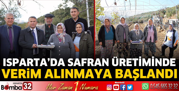 Isparta'da Safran üretiminde verim alınmaya başlandı