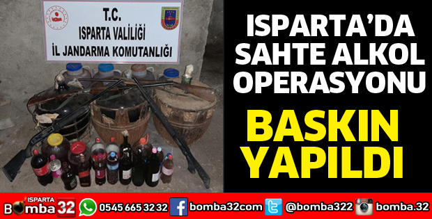 ISPARTA'DA SAHTE ALKOL OPERASYONU
