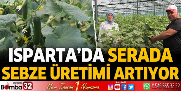 Isparta'da serada sebze üretimi artıyor