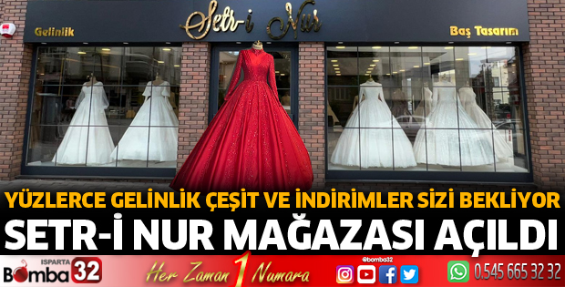 Isparta'da Setr-i Nur mağazası açıldı
