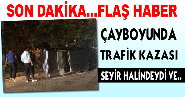 Isparta'da seyir halindeyken aracı devirdi