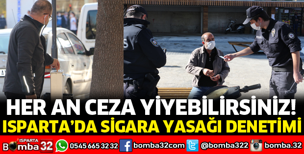 ISPARTA'DA SİGARA YASAĞI DENETİMİ