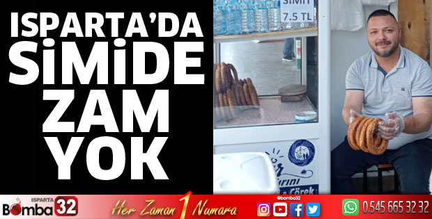Isparta'da simide zam yok