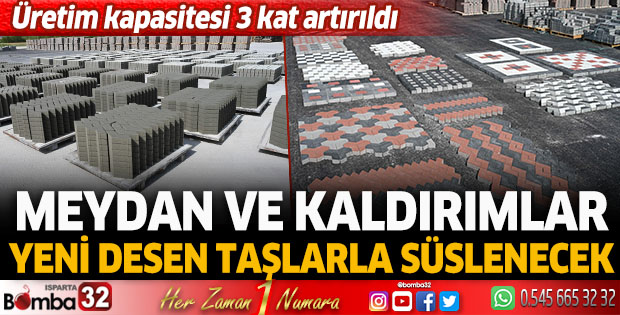 Isparta'da sokaklar yeni desenli taşlarla süslenecek