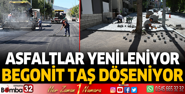 Isparta'da sokaklar yenileniyor