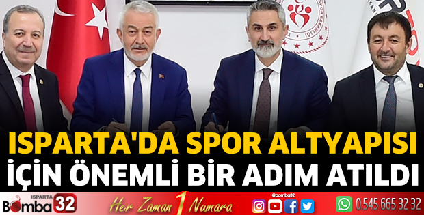 Isparta'da spor altyapısı için önemli bir adım atıldı