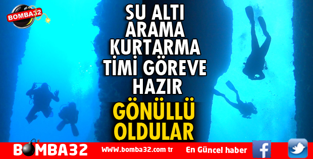 ISPARTA'DA SU ALTI ARAMA KURTARMA TİMİ GÖREVE HAZIR