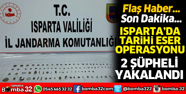 Isparta'da tarihi eser operasyonları
