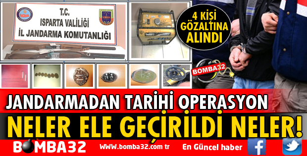 ISPARTA'DA TARİHİ ESER OPERASYONU