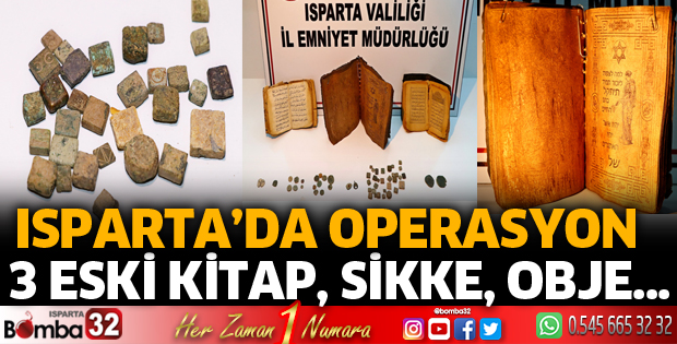 Isparta'da tarihi eser operasyonu