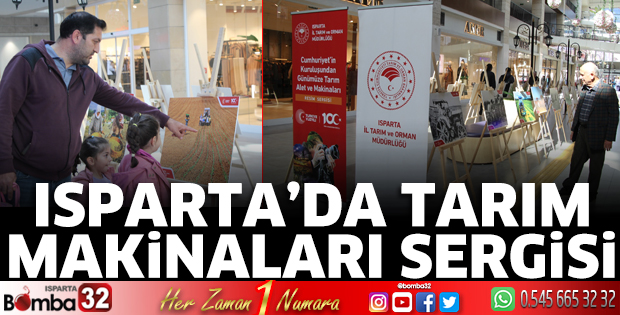 Isparta'da tarım makinaları sergisi