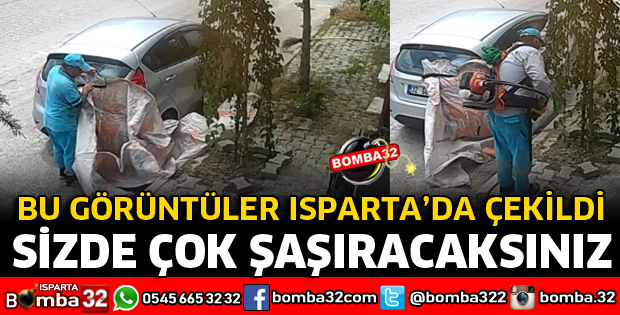 ISPARTA'DA TEMİZLİK İŞÇİLERİNDEN ÖRNEK DAVRANIŞ