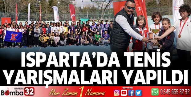 Isparta'da tenis yarışmaları yapıldı