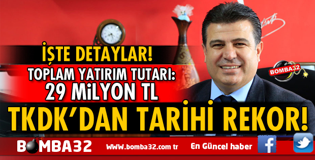 ISPARTA'DA TKDK’DAN TARİHİ REKOR!