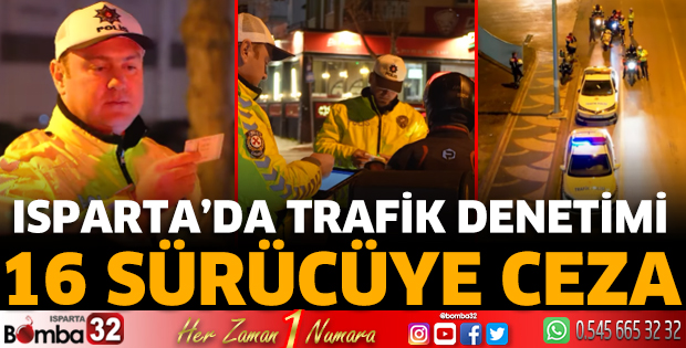 Isparta'da trafik denetimi