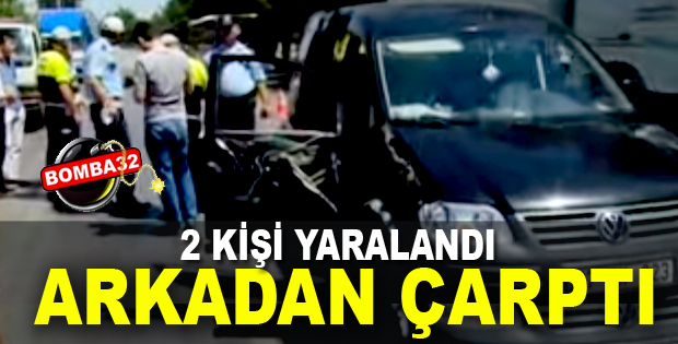 ISPARTA'DA TRAFİK KAZASI 2 YARALI