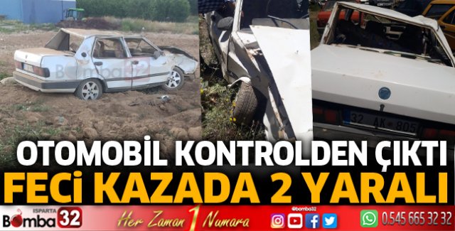 Isparta'da trafik kazasında 2 yaralı 