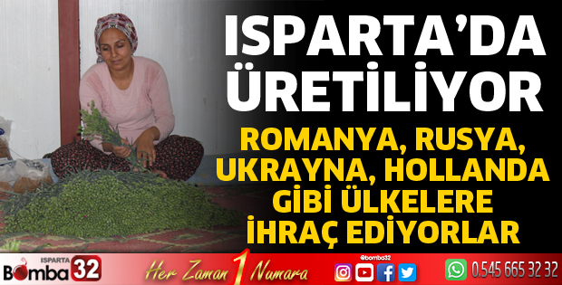 Isparta'da üretip çok sayıda ülkelere ihraç ediyorlar