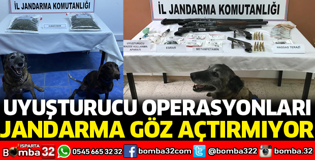 ISPARTA'DA UYUŞTURUCU OPERASYONLARI