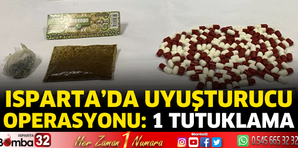 Isparta'da uyuşturucu operasyonu 