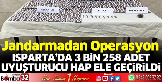 Isparta'da uyuşturucu operasyonu