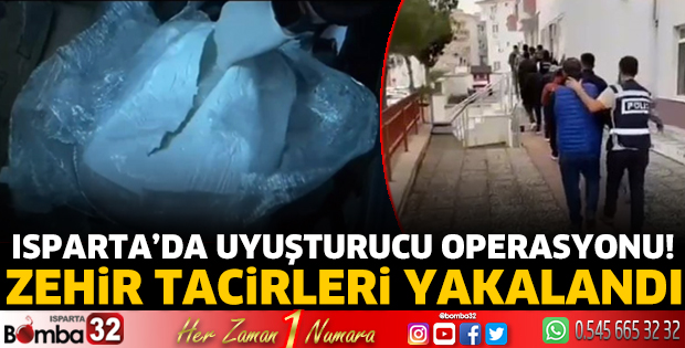 Isparta'da uyuşturucu operasyonu