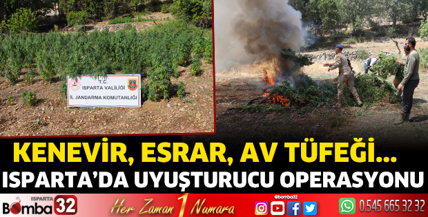 Isparta'da uyuşturucu operasyonu