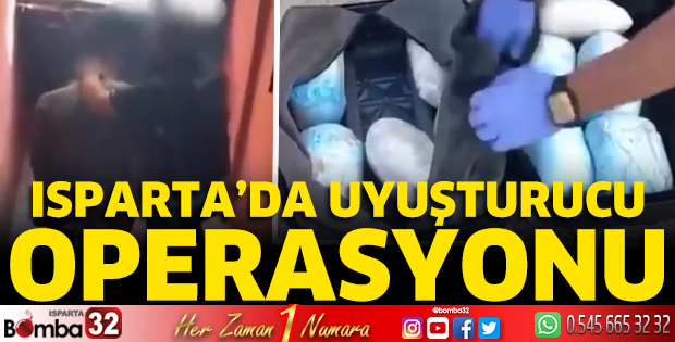 Isparta'da uyuşturucu operasyonu