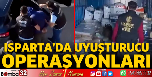 Isparta'da uyuşturucu operasyonu