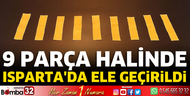 Isparta'da uyuşturucu operasyonu