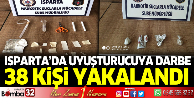 Isparta'da uyuşturucuya darbe