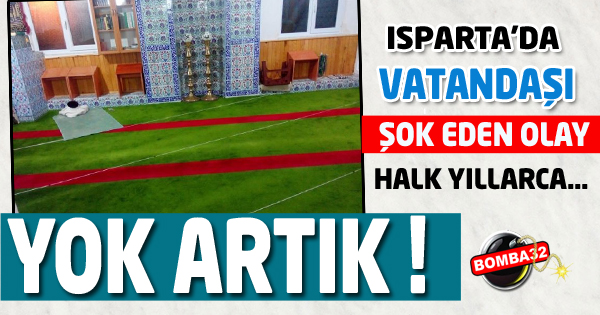 ISPARTA'DA VATANDAŞI ŞOK EDEN OLAY !