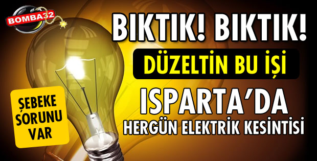 ISPARTA'DA VATANDAŞLAR İSYAN BAYRAĞI AÇTI
