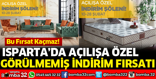ISPARTA'DA YALÇINKAYA MAĞAZALARINDAN DEV İNDİRİMLER