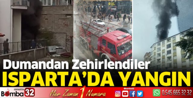 Isparta'da yangın 