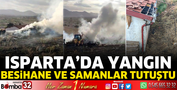Isparta'da yangın