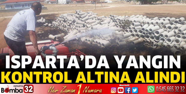 Isparta'da yangın