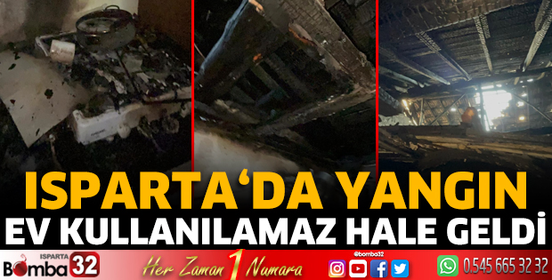 Isparta'da yangın