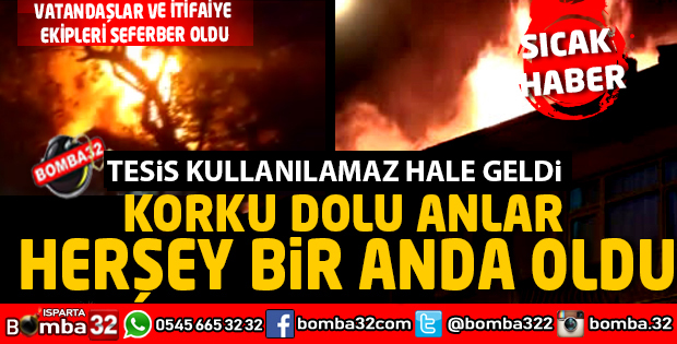 ISPARTA'DA YANGIN KORKUTTU