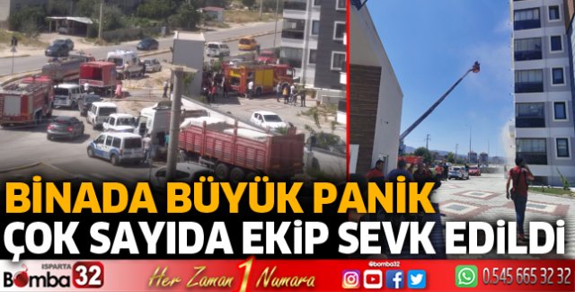 Isparta'da yangın paniği