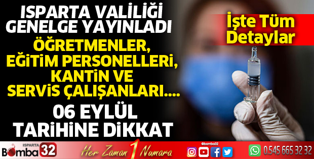 Isparta'da yeni genelge yayınlandı