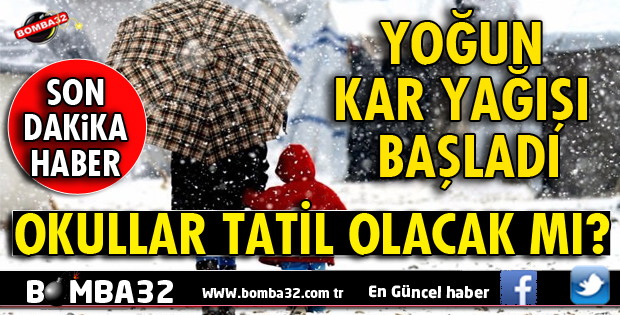 ISPARTA'DA YOĞUN KAR YAĞIŞI BAŞLADI