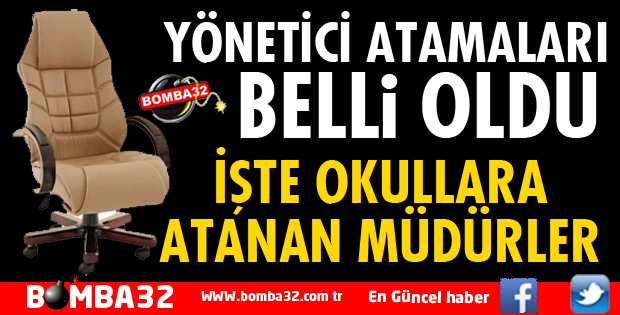 ISPARTA'DA YÖNETİCİ ATAMALARI BELLİ OLDU