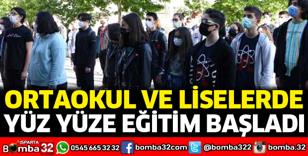 Isparta'da yüz yüze eğitim başladı