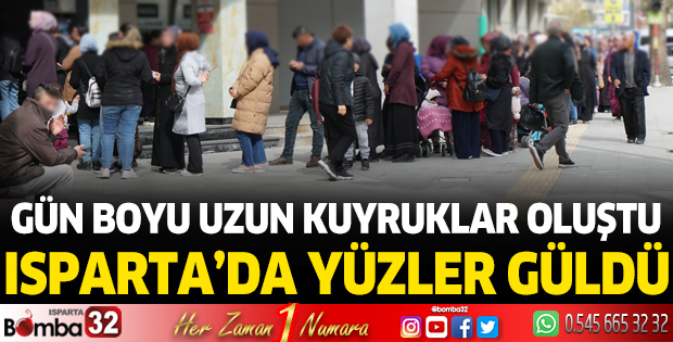 Isparta'da yüzler güldü