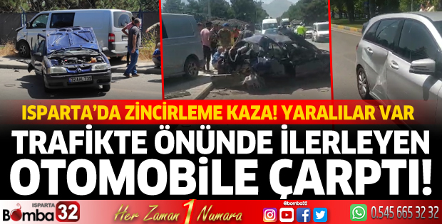 Isparta'da zincirleme kaza