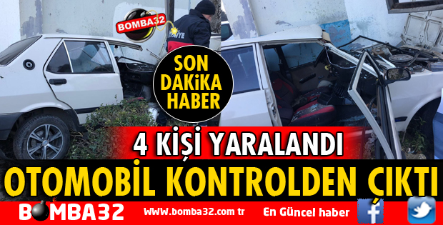 ISPARTA'DA TRAFİK KAZASI: 4 YARALI