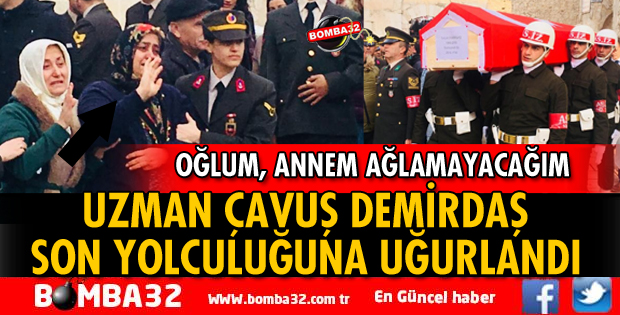 ISPARTA'DAKİ KAZADA ÖLEN UZMAN ÇAVUŞ TOPRAĞA VERİLDİ