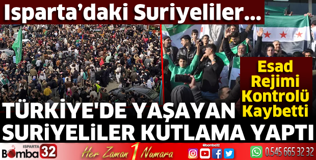 Isparta'daki Suriyeliler kutlama yaptı 