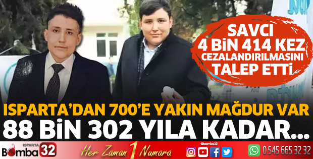 Isparta'dan da çok sayıda mağdurun olduğu Çiftlik Bank davası 